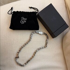 Exclusive Necklace Drop Silver Link from Cash by Cash App